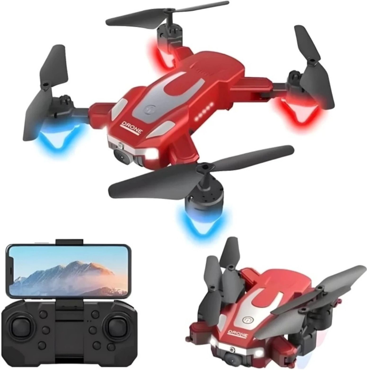 Original J2 360° Foldable Drone 1080P HD Camera Obstacle Avoidance RC Quadcopter Drone-image-25