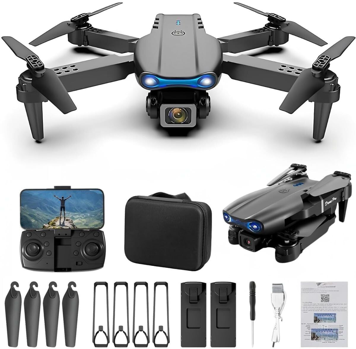 HD Camera Toy Drone with 30-Minute Battery Life, Auto Return Drone-image-11