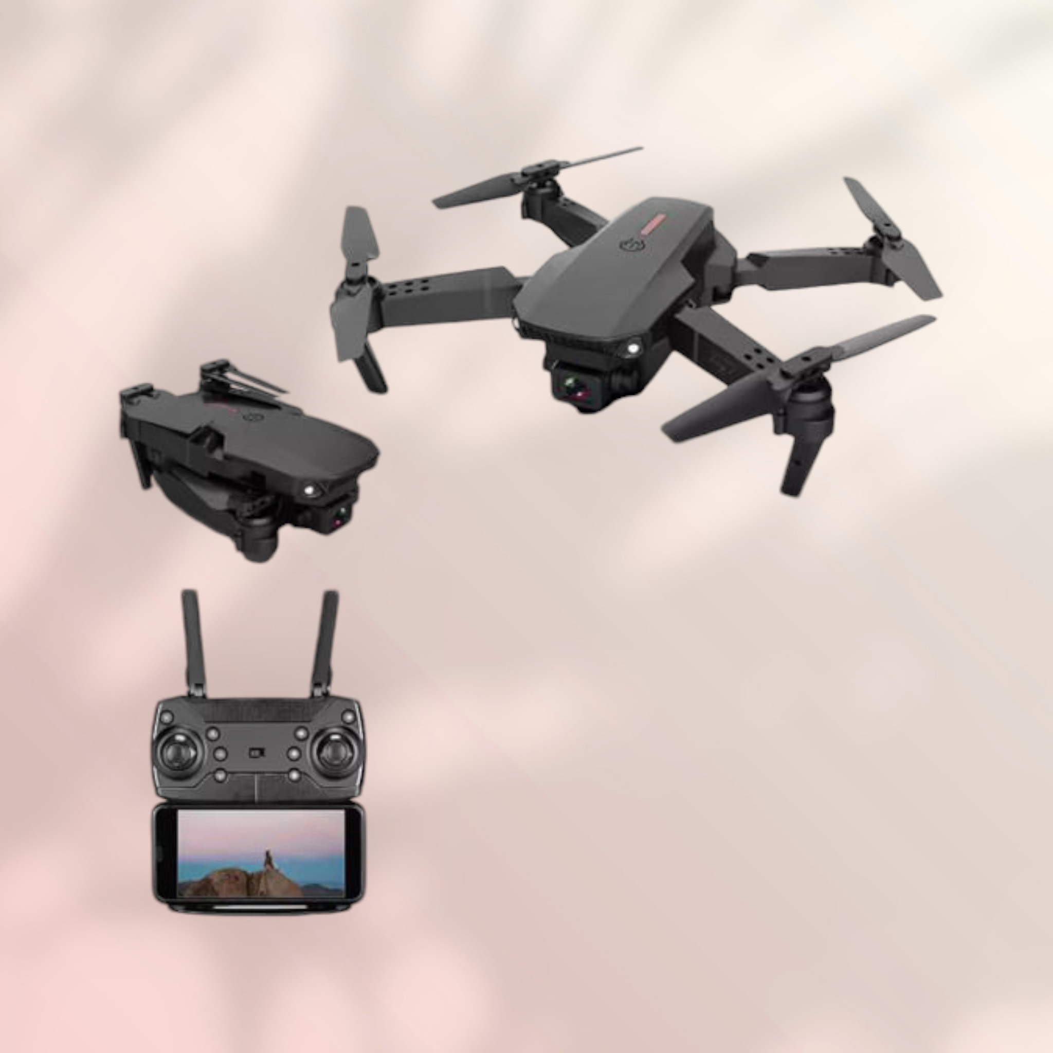 swa mi E99 Foldable Pro Drone for Kids | Obstacle Avoidance rone 2 Batteries_25 Drone image 1