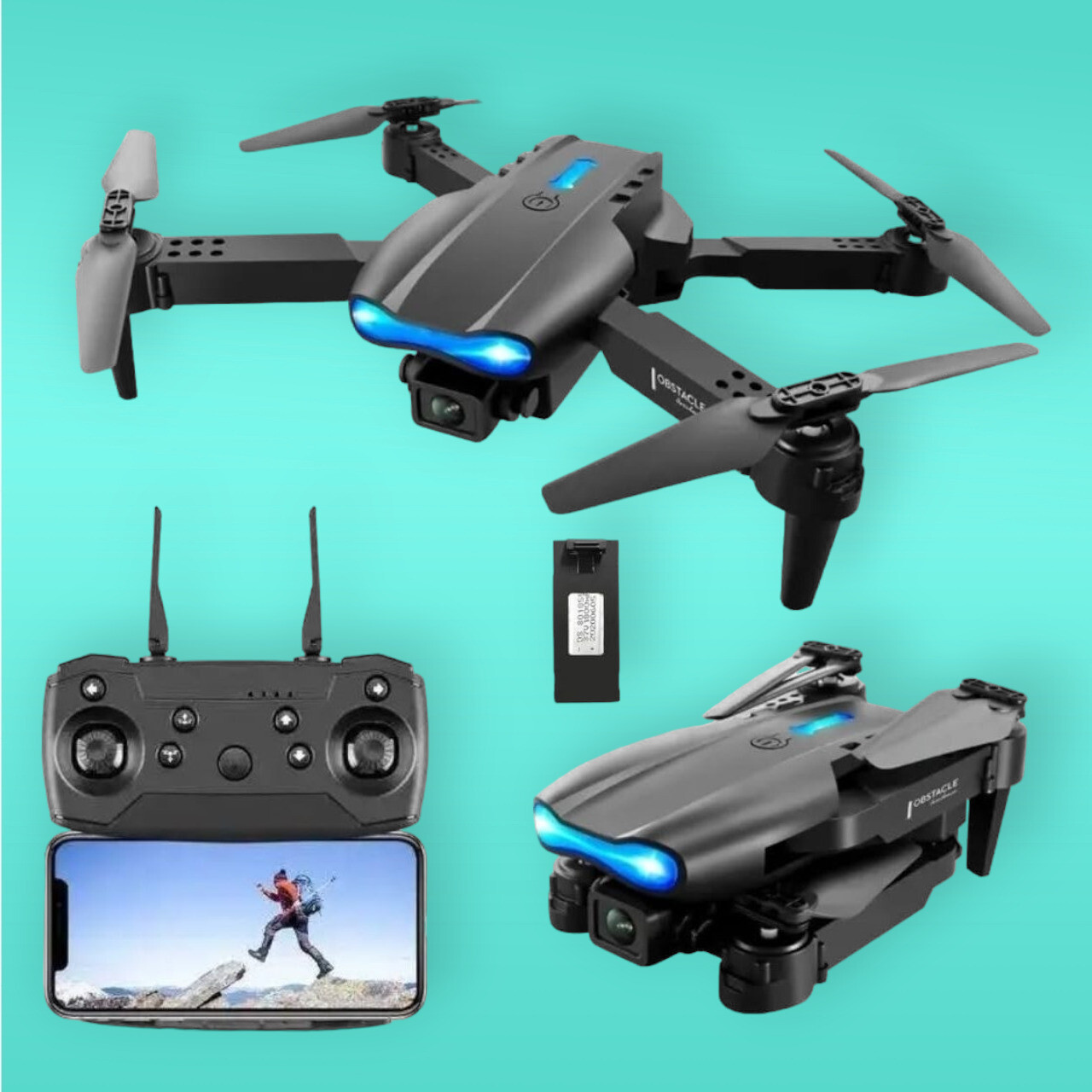 swa mi SM dronWiFi Camera Remote Control-Motion Control-Spin Fine Tuning dron7b Drone image 1