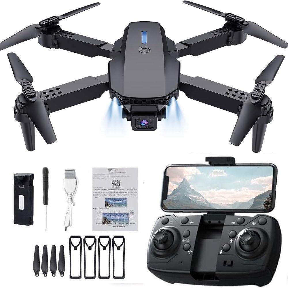 rivalwilla Foldable Drone with 4k Camera One Key Take Off/Landing Drone-picture-30