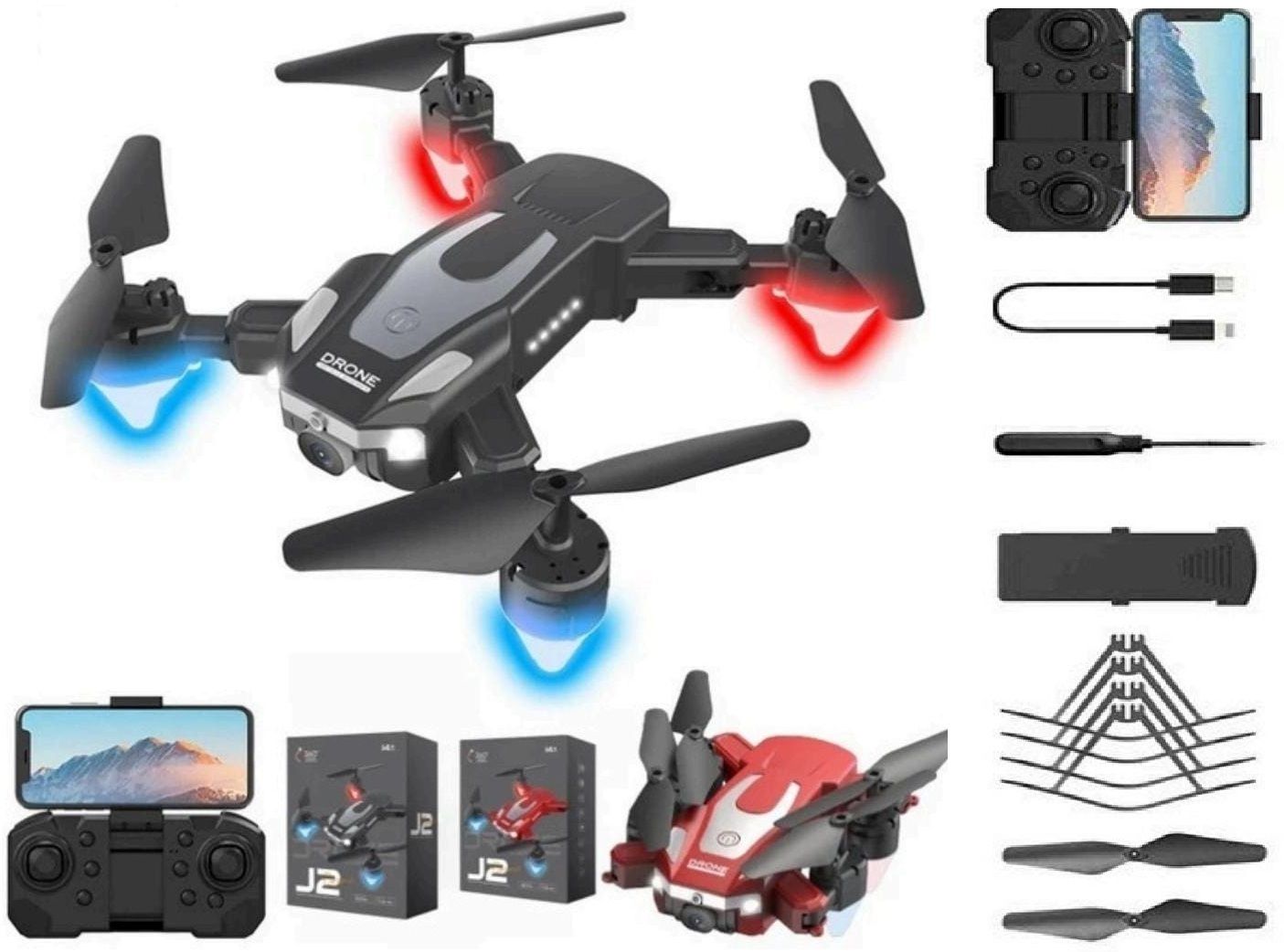 picstar J2 Drone with HD Camera and Foldable Quadcopter Professional Drone Set Drone-picture-31