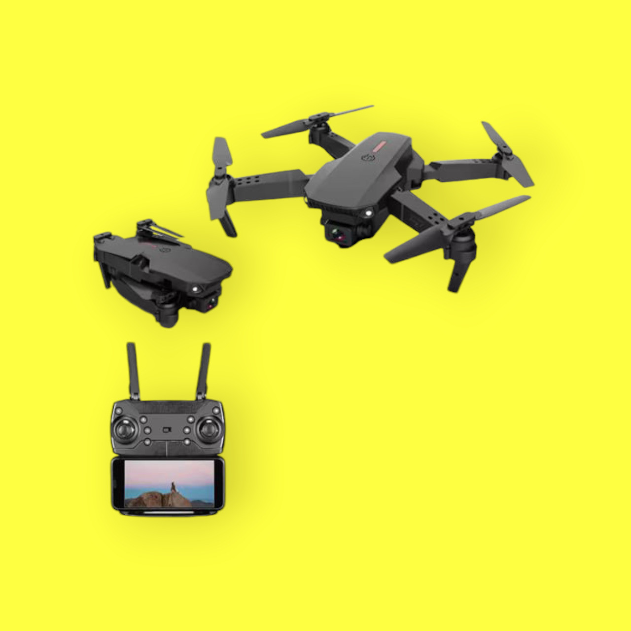 swa mi E99 Foldable Pro Drone for Kids | Obstacle Avoidance rone 2 Batteries_7 Drone image 1