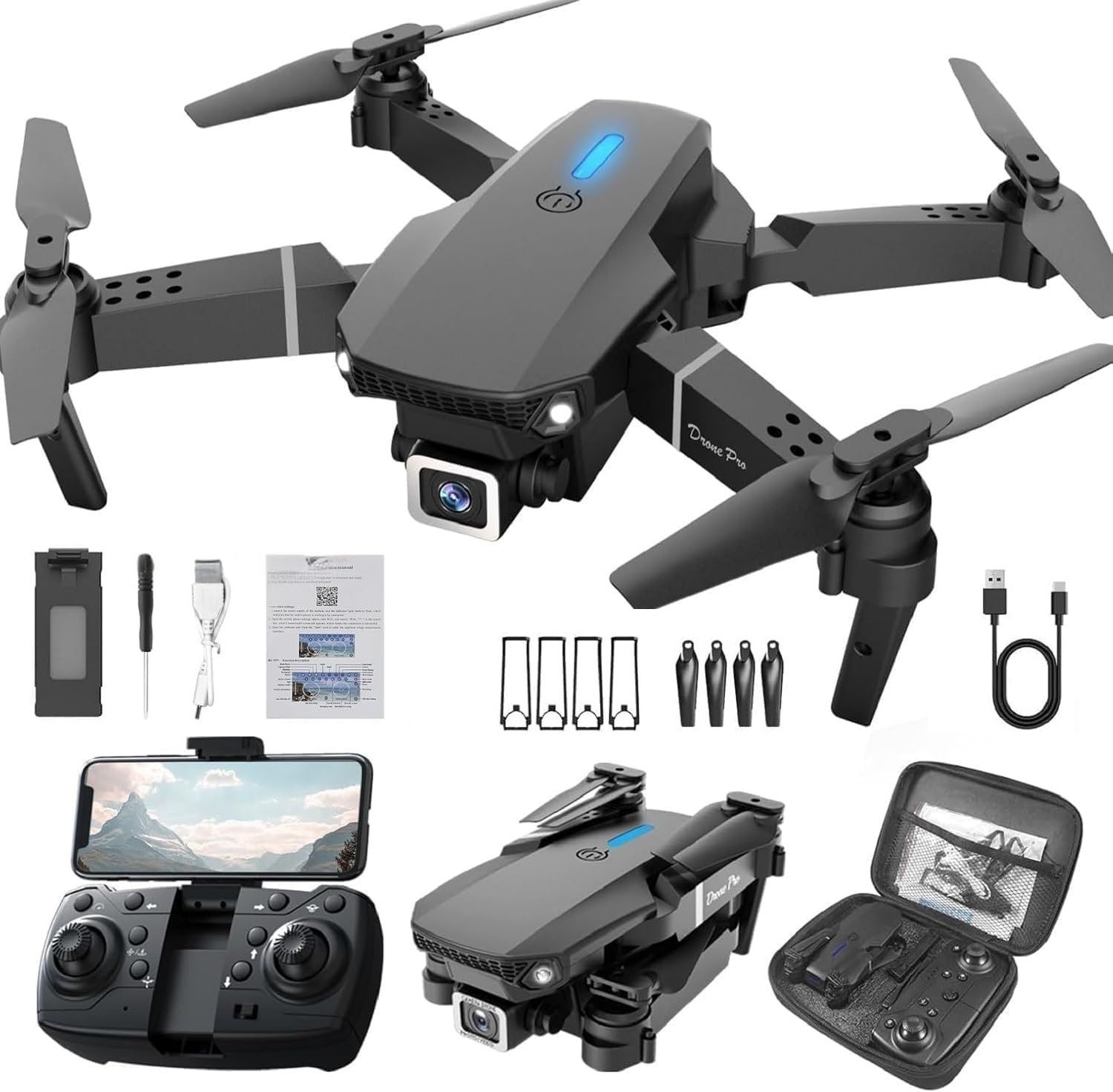 4K HD Dual Camera Drone GPS Trajectory Flight Long Battery Life HD Image Drone-image-31