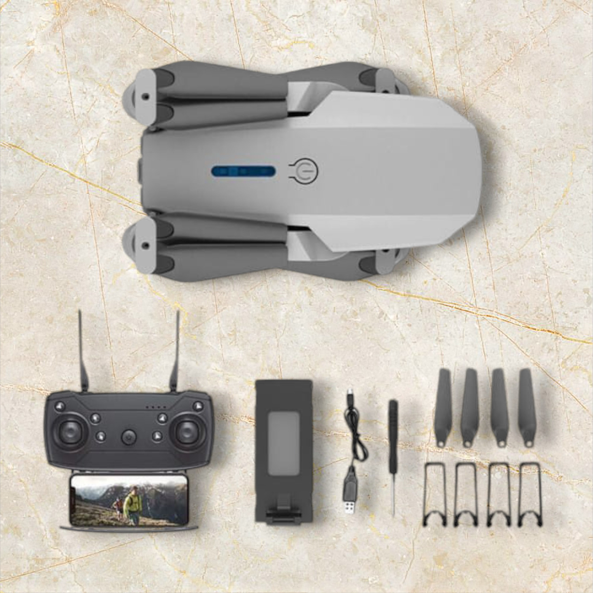swa mi E88 4K Video Laser Obstacle Avoidance dronGlobal Range Drones With HD Camera_11 Drone image 1
