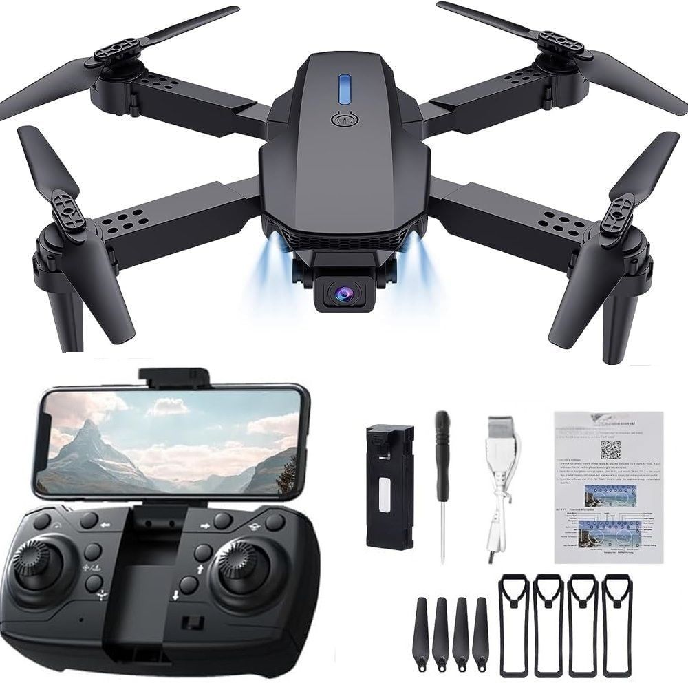 4k dual camera drone E88 Pro Foldable WiFi with Position Locking Drone Drone-image-45