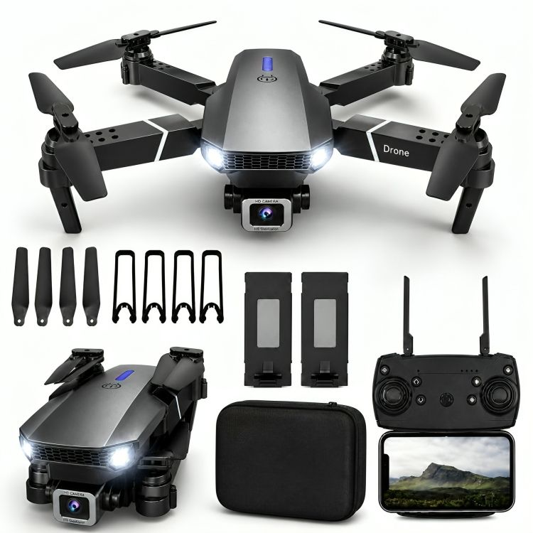 dhruvyatik E88 Pro Foldable Smart Drone with Wi-Fi Camera Control Drone-picture-27