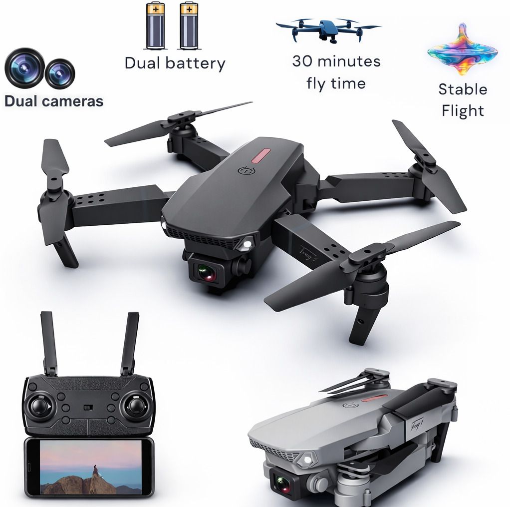 Pro 4K Dual Camera Quadcopter Flying Long Range FPV RC Foldable Mini1 Drone Drone-image-46