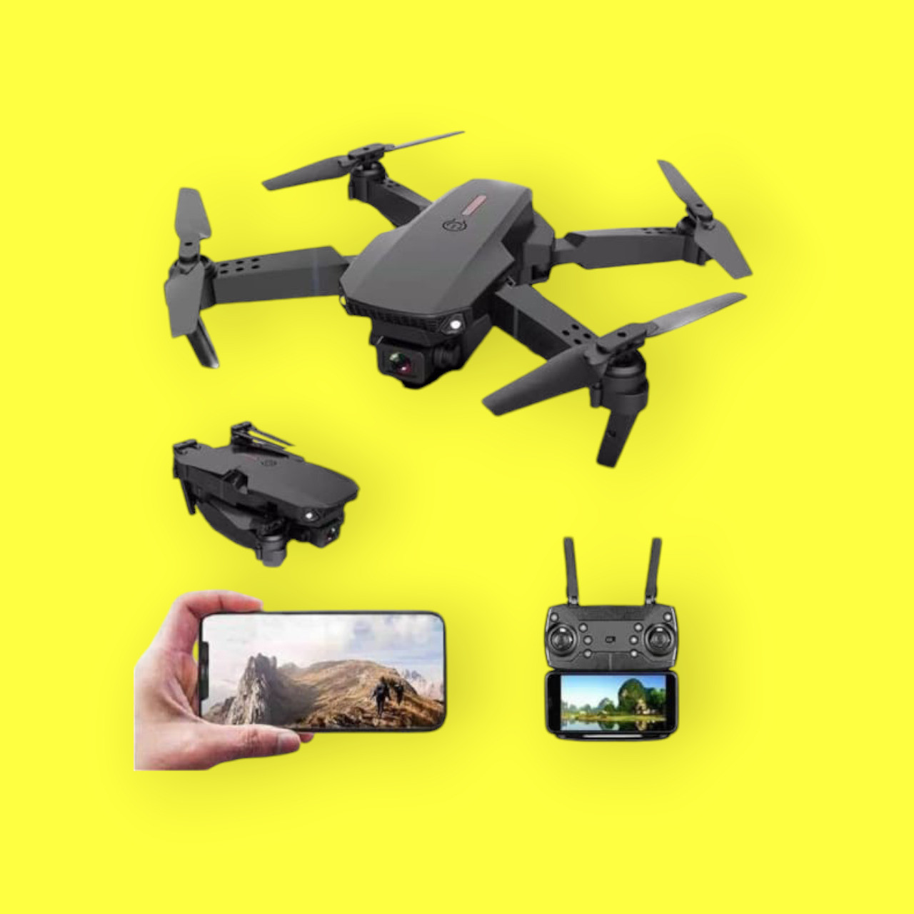 swa mi E88-New Pro Version Drone With Dual Camera Drones For Adults Drone _a7 Drone image 1