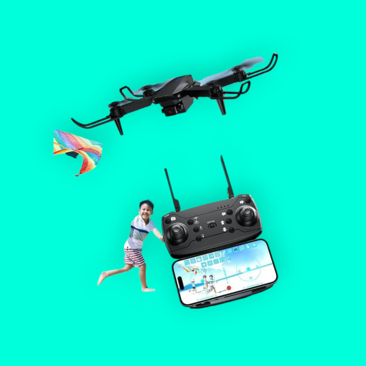 swa mi Drone WiFi Camera Remote Control Quadcopter 360' Flip Stunt Dronee_16 Drone image 1