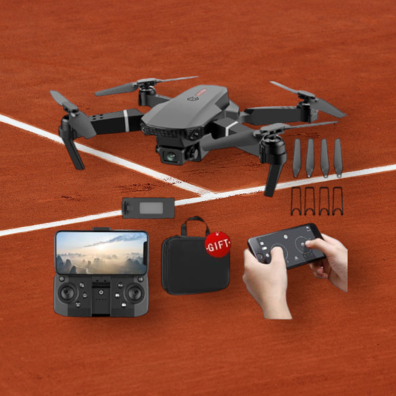 swa mi Drone WiFi Camera Drone Remote Control Quadcopter 360 Flip Stunt Drone_26 Drone image 1