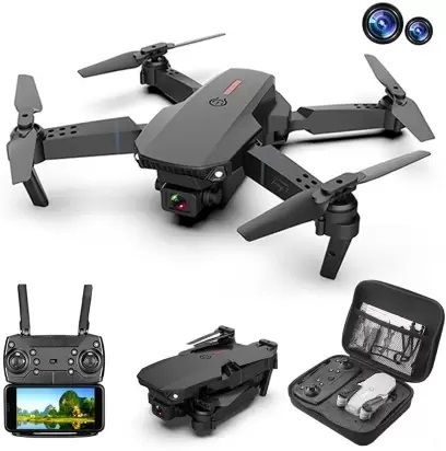 E88 Black Quadcopter Drone Drone Drone-image-4