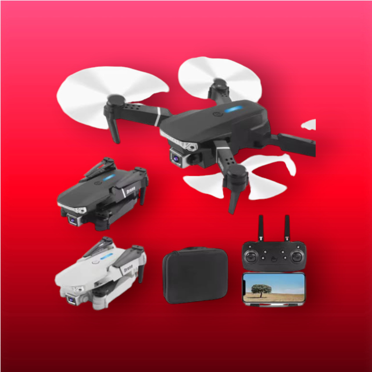 swa mi E99 Drone WiFi Camera Drone Remote Control 360 Flip Stunt Drone 2 Batteries_17 Drone image 1