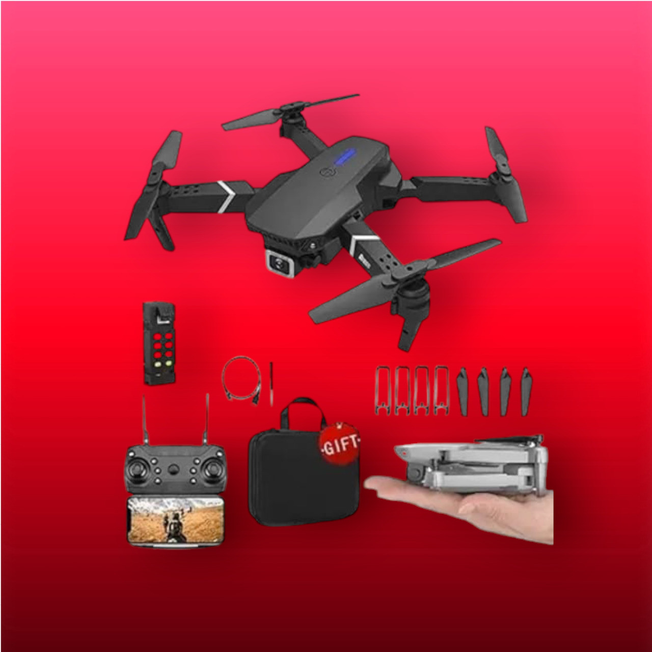 swa mi Camera dron1080P with Wide Angle Camera Long Flight time Auto Hover Foldable_17 Drone image 1