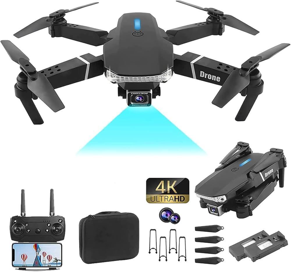 luminax E-88 Pro 4K WiFi Dual Camera Drone for Adults & Kids Drone Drone-picture-0
