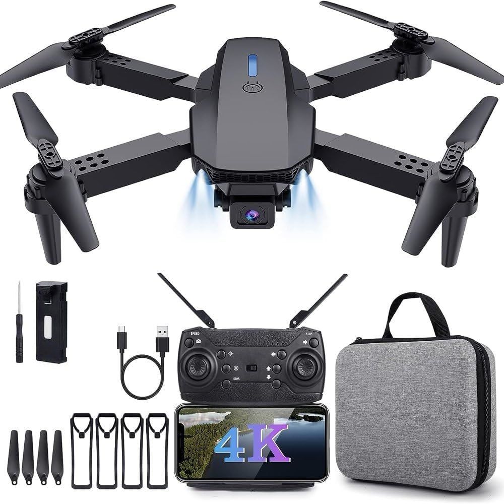 Drone With HD Dual Camera Brushless Motor, One-Click Takeoff/Landing Flip Drone-image-4