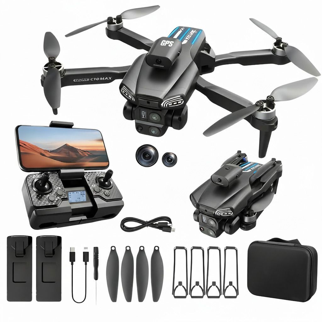 erhindia C18 MAX GPS Drone with Dual Cameras, 4K UHD, Dual Batteries & FPV Drone-picture-27