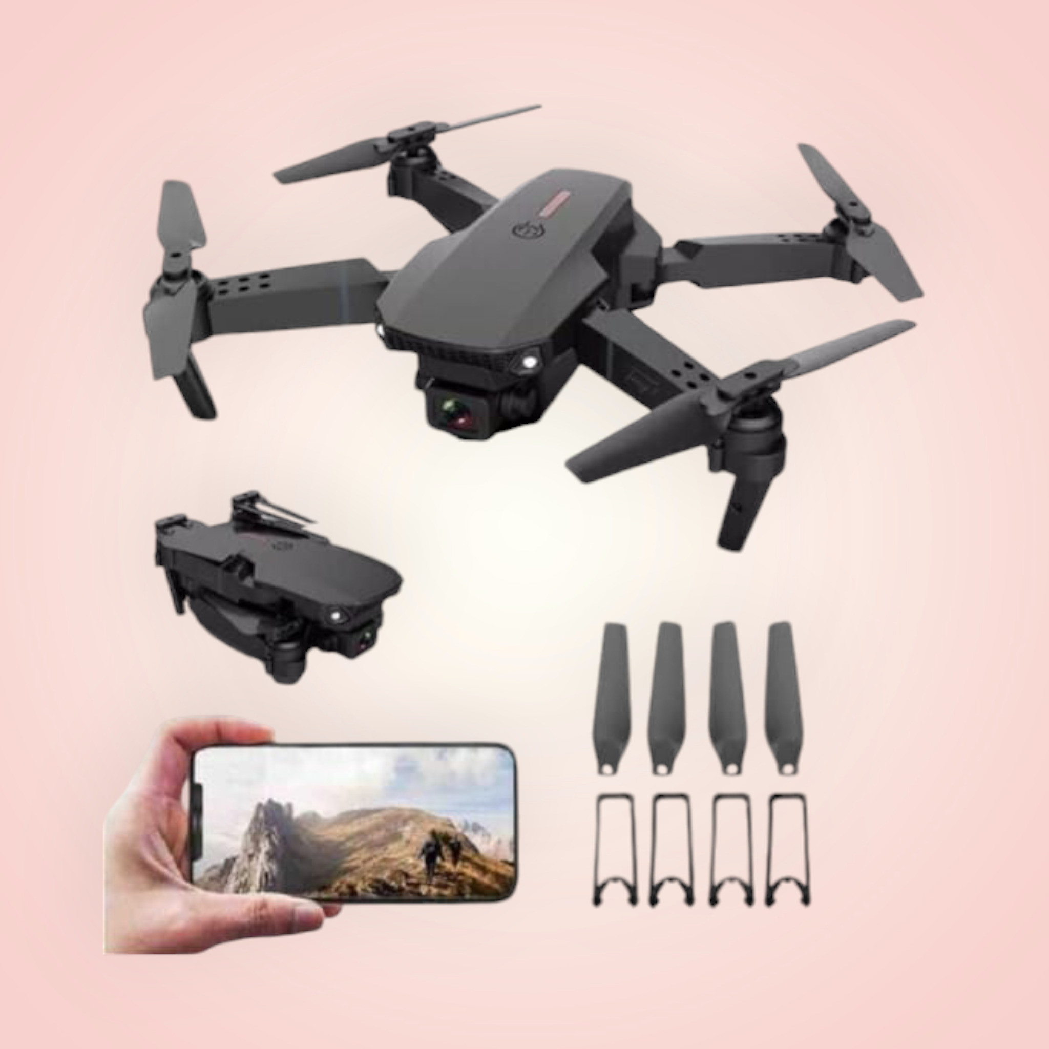 swa mi E88 Pro Drone Remote Control Quadcopter 360 Flip Stunt Drone_a27 Drone image 1