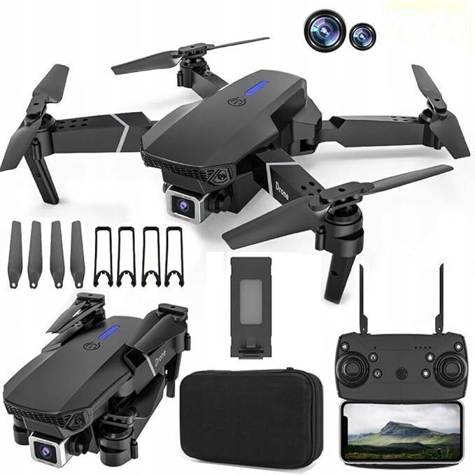 4k dual camera mini drone E88 Pro Foldable WiFi with Position Locking Drone Drone