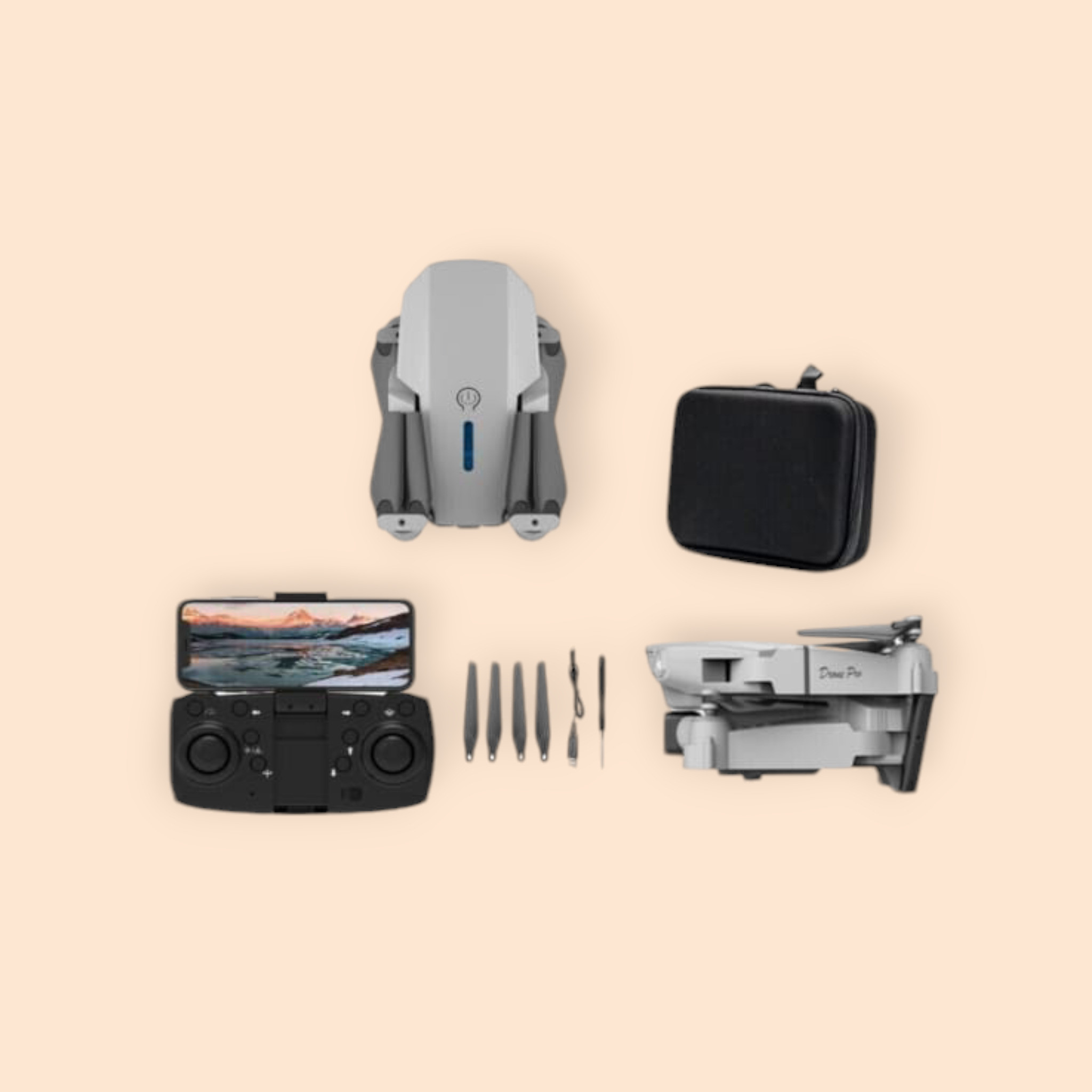 swa mi E88 Pro professional mini drone with 4k dual camera and gps_4 Drone image 1
