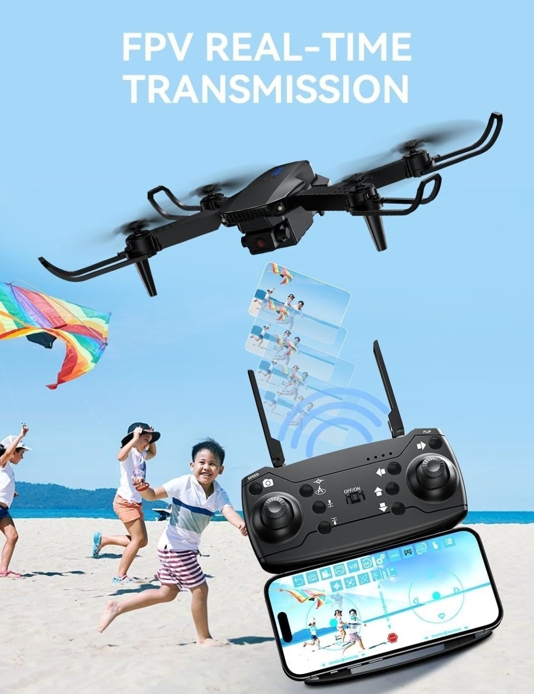 Drone WiFi Camera Remote Control Quadcopter 360' Flip Stunt Dronee1 Drone-image-48
