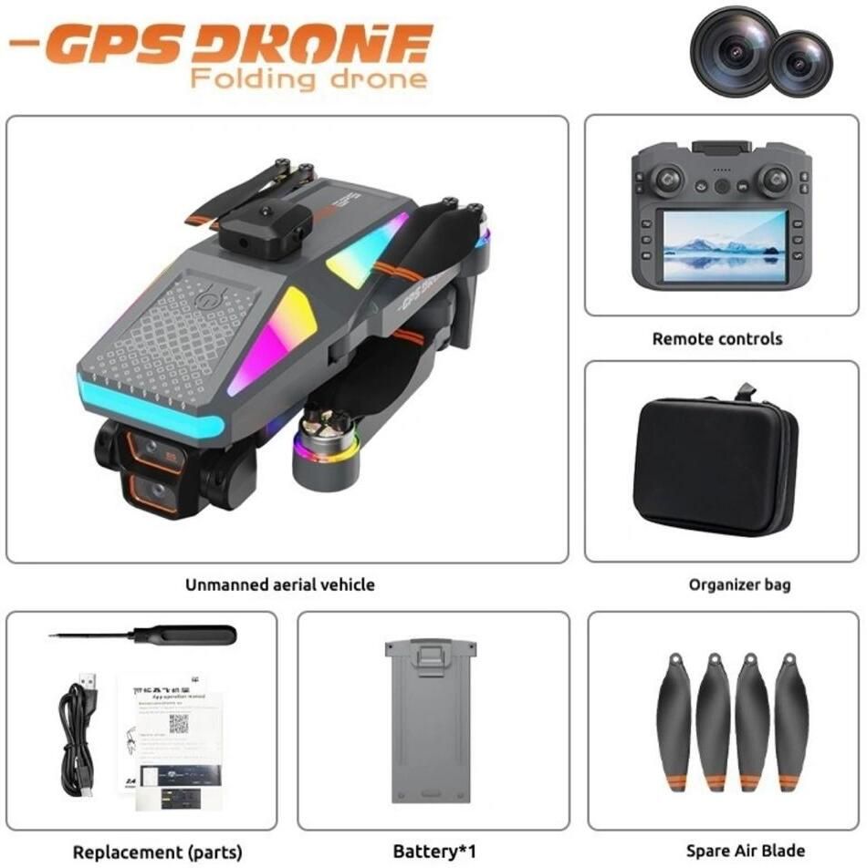 S5P GPS Drone with Dual HD Camera, Gesture Recognition Drone-image-4