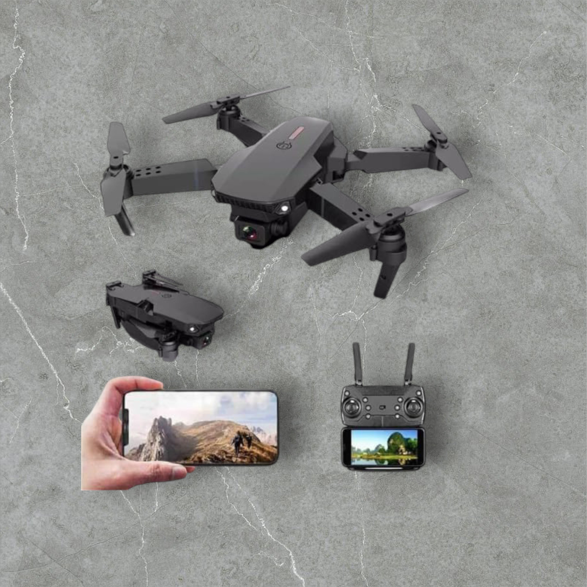 swa mi E88-New Pro Version Drone With Dual Camera Drones For Adults Drone _a4 Drone image 1