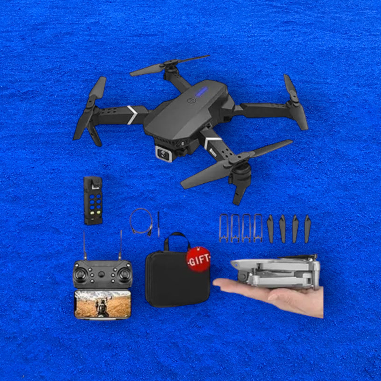 swa mi Camera dron1080P with Wide Angle Camera Long Flight time Auto Hover Foldable_18 Drone image 1