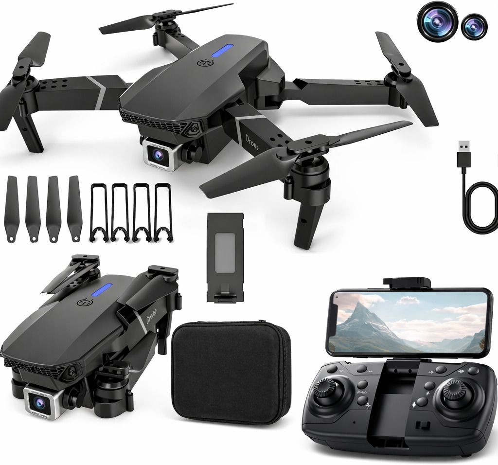 Foldable Mini Drone with Camera, Wifi FPV Quadcopter Remote Controller Drone Drone-image-10