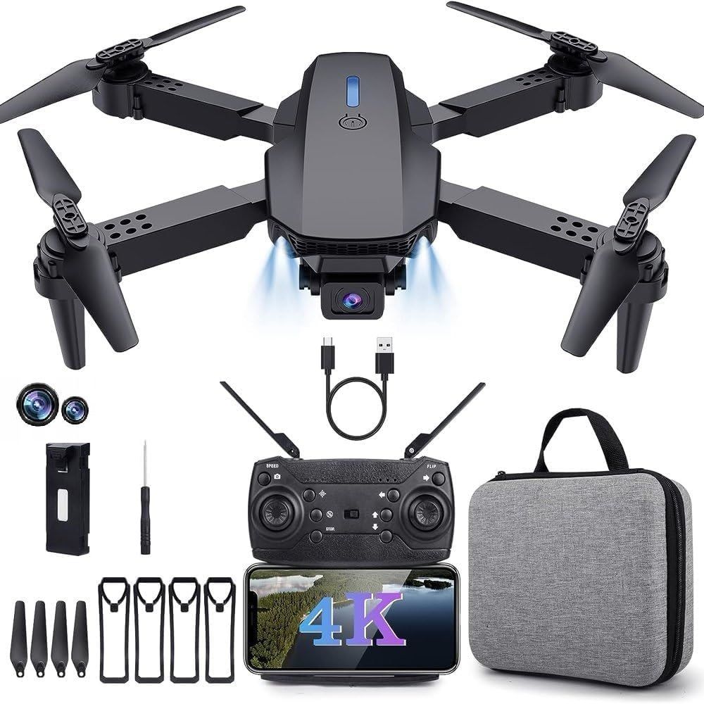 wallinstik E88 Pro Max Drone with 4K HD Dual Cameras, Foldable Quadcopter Drone-picture-18