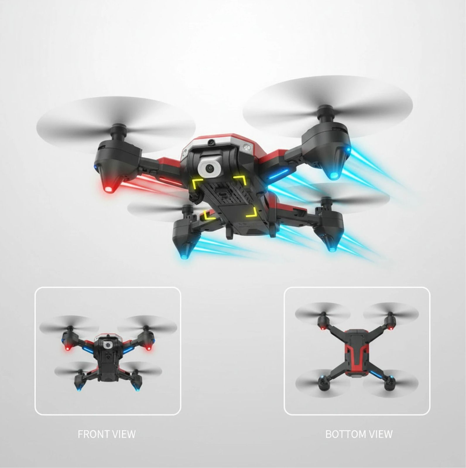 J2 4K HD Camera Drone Smart Brushless Motor Foldable Quadcopter UAV Drone-image-1