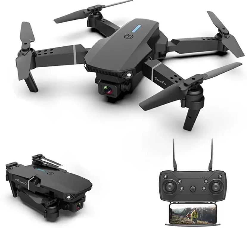 swa mi Camera Drone Remote Control Quadcopter 360 Flip Stunt WiFi Wings: The E88 Drone1 Drone-picture-23