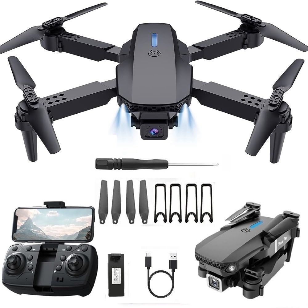 wallinstik E88 Pro Drone upgraded version 4k dual camera mini drone Smart Gestures New Drone-picture-24