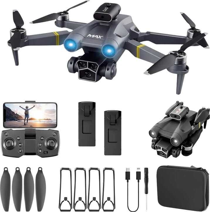 M3 Max Foldable Drone | 4K Dual Camera WiFi Quadcopter & Stable Flight Drone