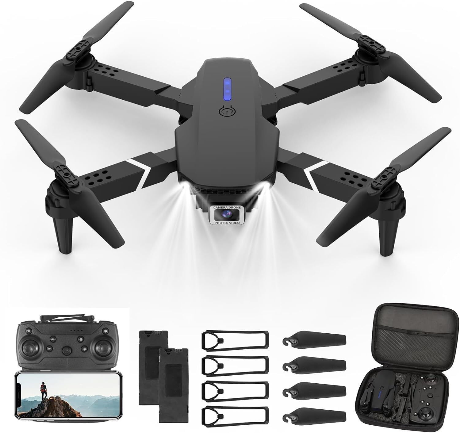 dRoNe wItH hD DuAl cAmErA BrUsHlEsS MoToR, oNe cLiCk tAkEoFf Drone-image-2