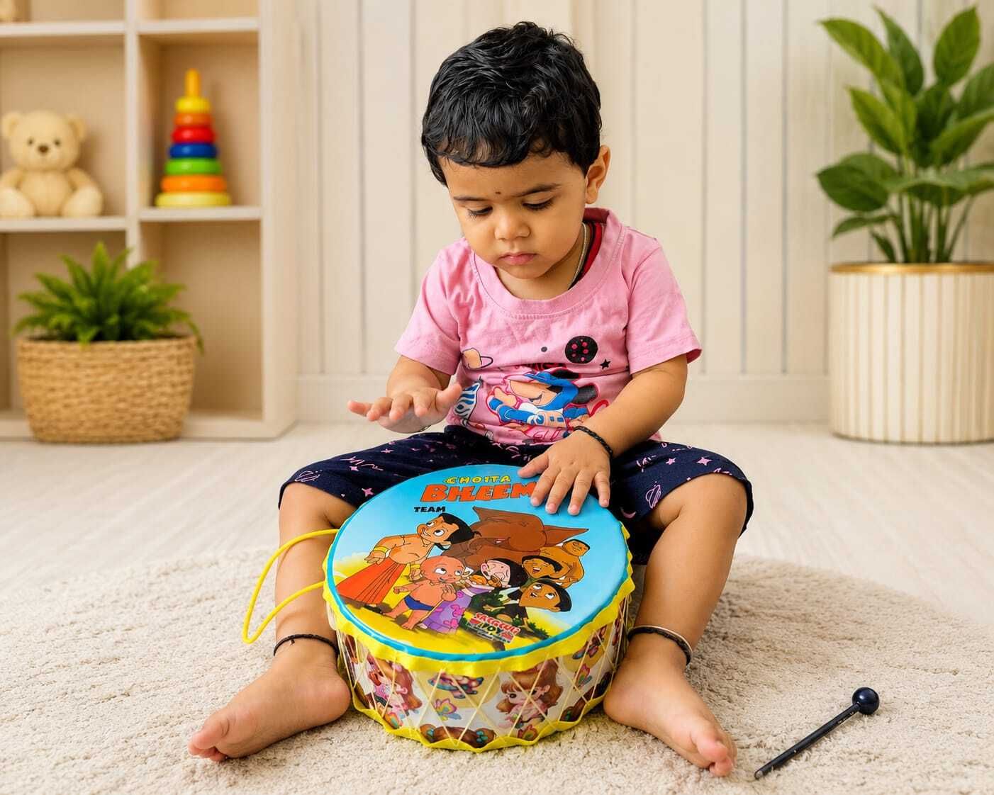 satgurutoys 37BHIM0001 Acoustic 1 Drum Kit Set-picture-46