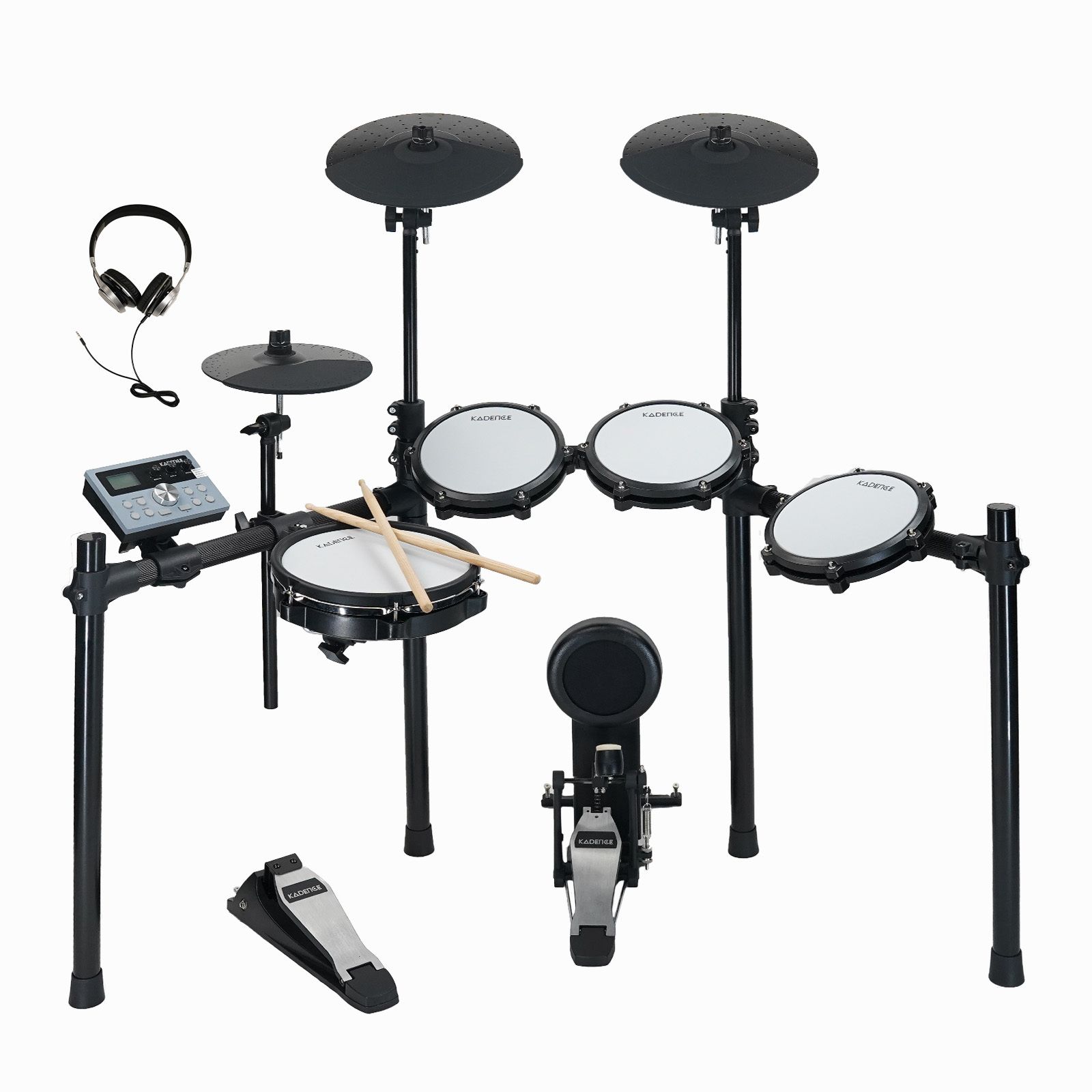 kadence MD200S Professional 8 piece Electronic Drum Set, (Generation 2025) Electric 3 Drum Kit Set-picture-23