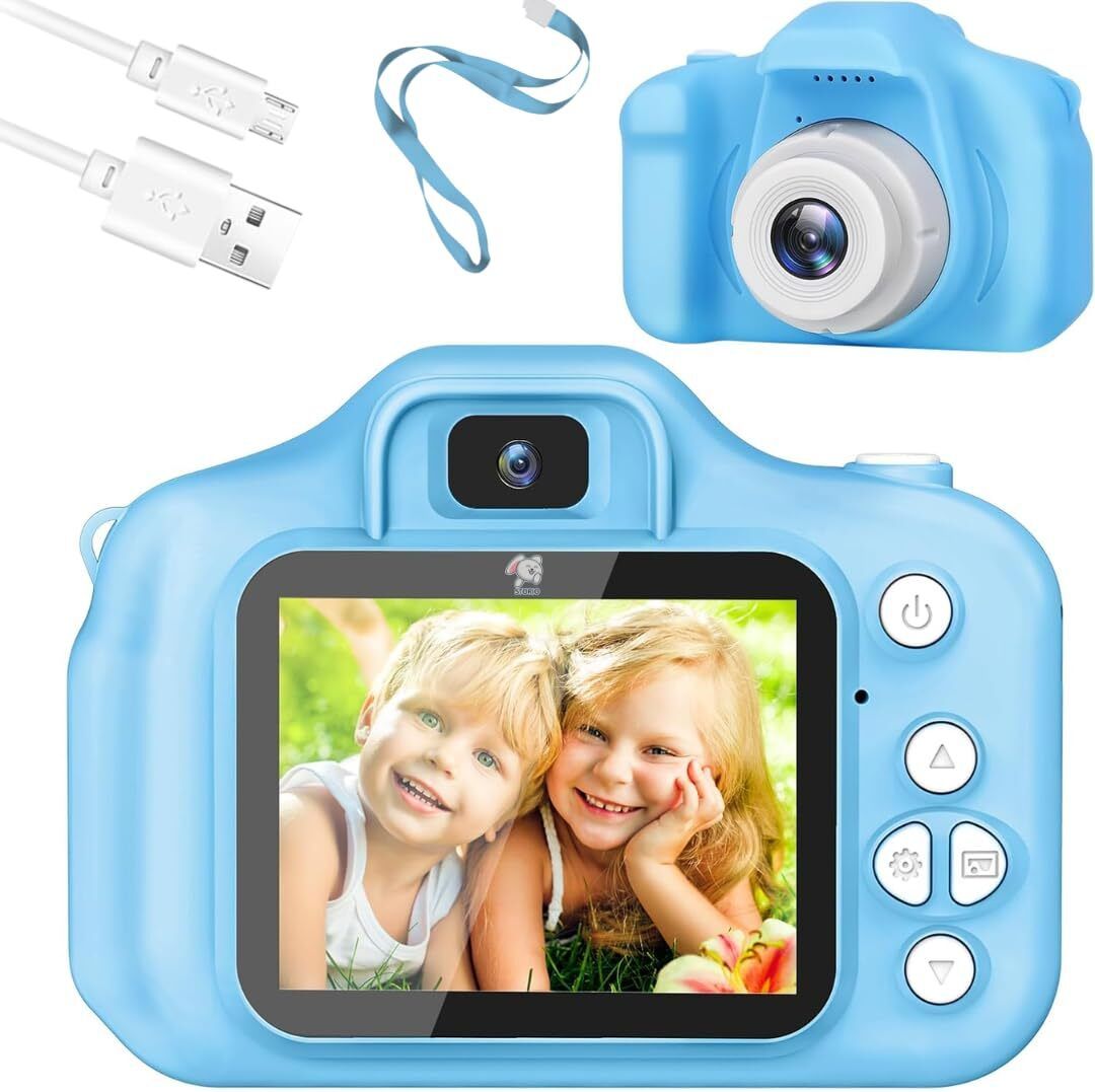 VISSHI Kids Camera 13MP 1080P HD Kids Mini Camera, Birthday Gift, Girls-Boys, 8-12 Years Old video recording Instant Camera-image-35