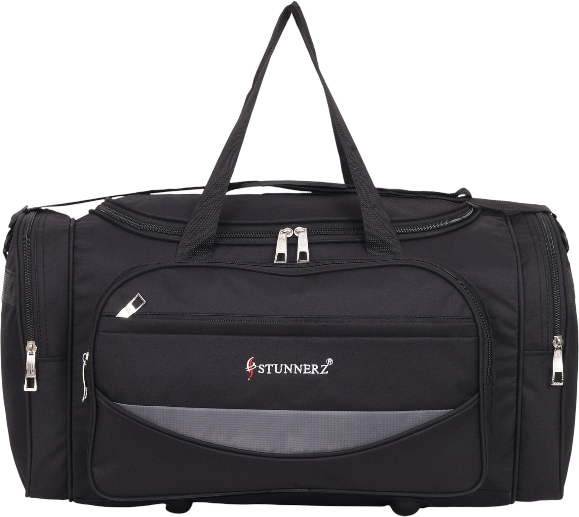 70 L Hand Duffel Bag - Premium Large Capacity Travel Duffel Bag | Elegant Multipurpose Design | Black - Black - Large Capacity-image-38
