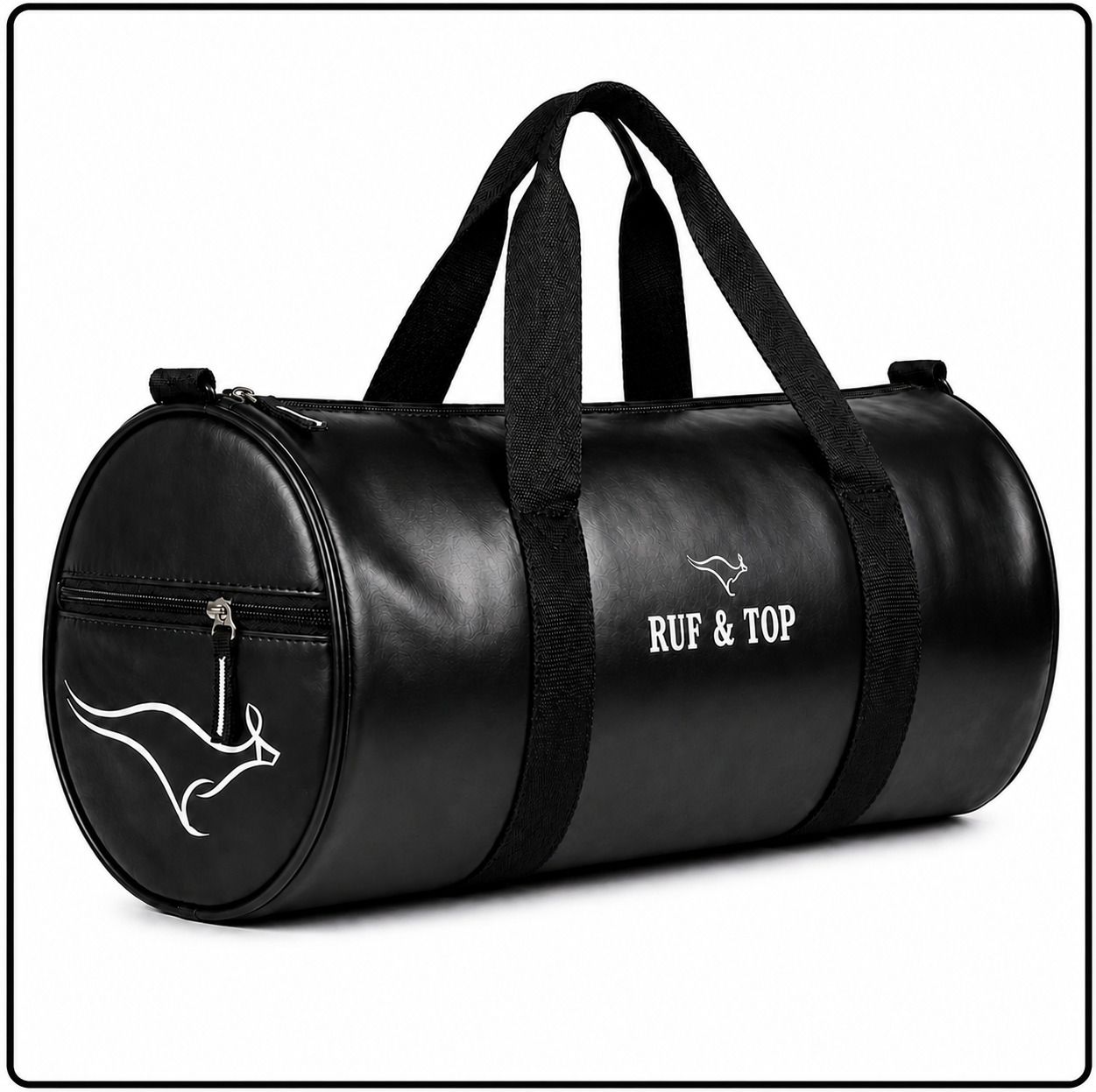25 L Gym Duffel Bag - Stylish Travel Luggage Duffle Bag | Waterproof Gym & Sports Bag | Large Capacity - Black-image-29