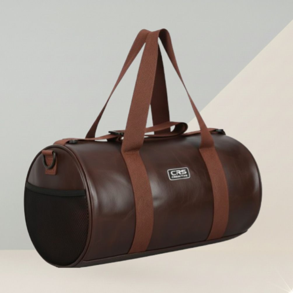20 L Gym Duffel Bag - One Shoulder for Training, Outdoor, Yoga, Overnight Travel Duffel Gym - Brown-image-43