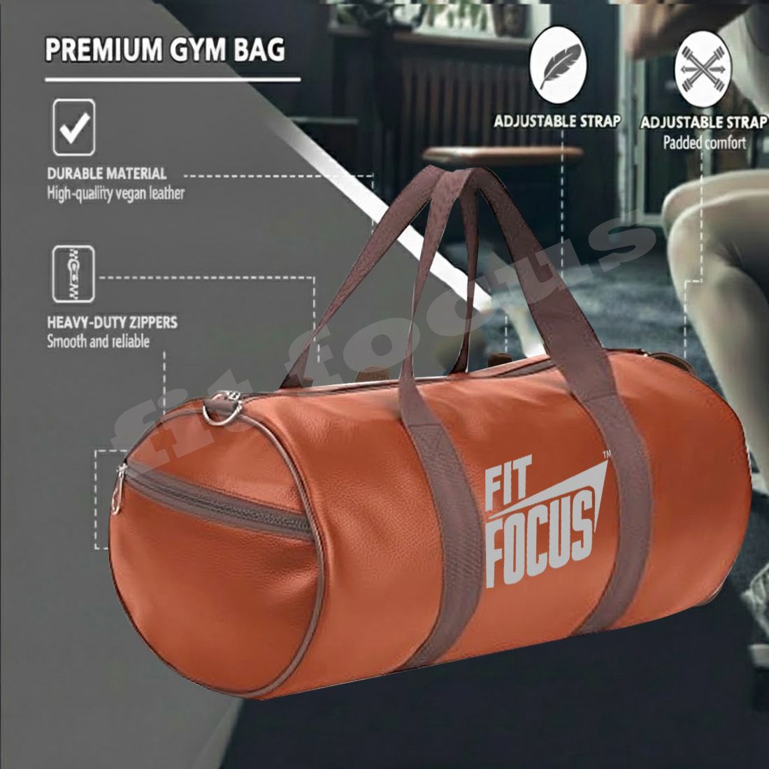 fit focus 20 L Gym Duffel Bag - Premium Gym Bag and Shaker Combo|Protein Shaker bottle|Gym Fitness Kit|Packof 2 - Red-picture-41