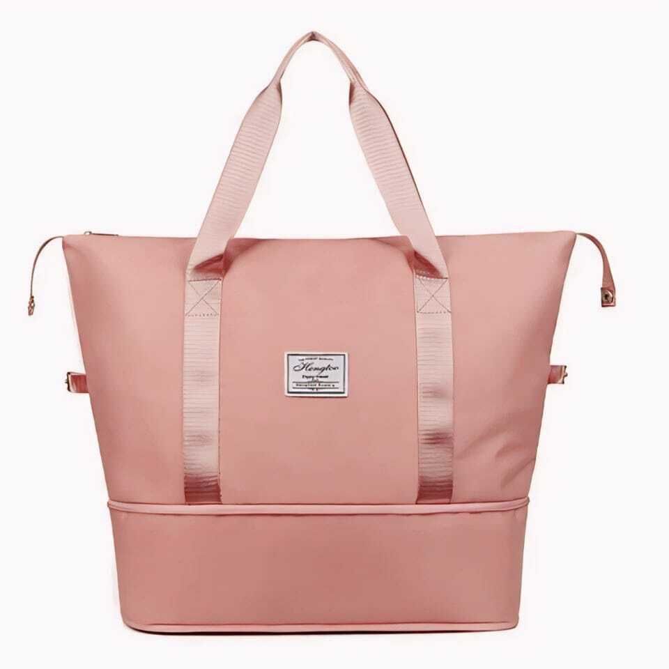 50 L Gym Duffel Bag - Folding Travel Bag for Men, Women Hand Duffel Bag Lightweight Waterproof Gym bag - Peach-image-35