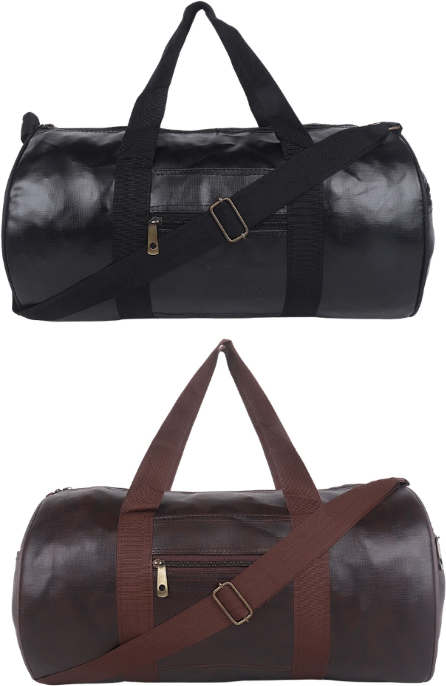 25 L Gym Duffel Bag - Gym Bag Combo - Black, Brown-image-49