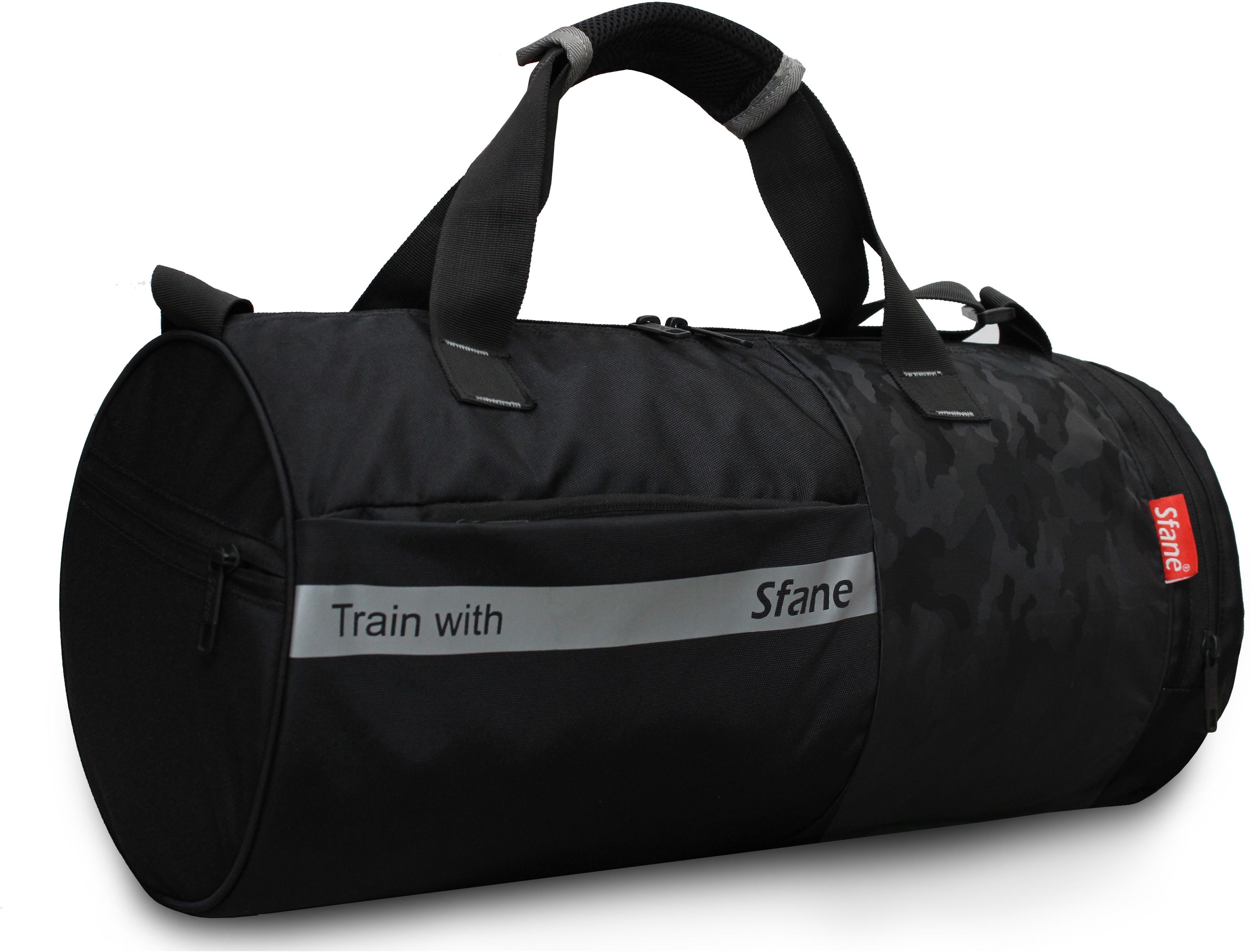 25 L Gym Duffel Bag - Trendy Black Gym Duffel Bags Men & Women Sports Gym Bag Duffle Bag - Silver-image-30