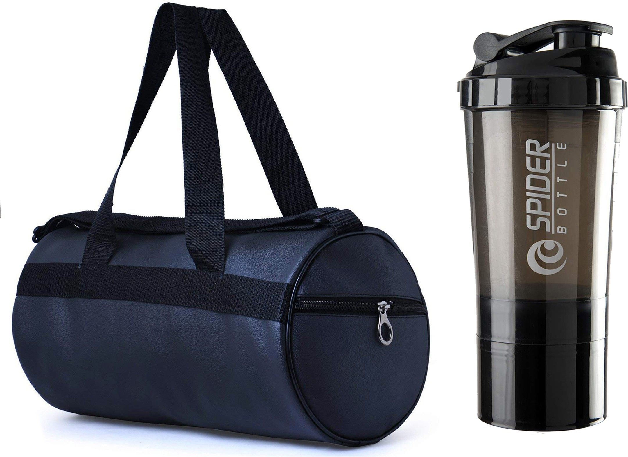 cool indians 20 L Gym Duffel Bag - SPORTS Gym Bag with Shaker Bottle Combo Pack for Men & Women Gym Bag Combo Kit - Black-picture-0