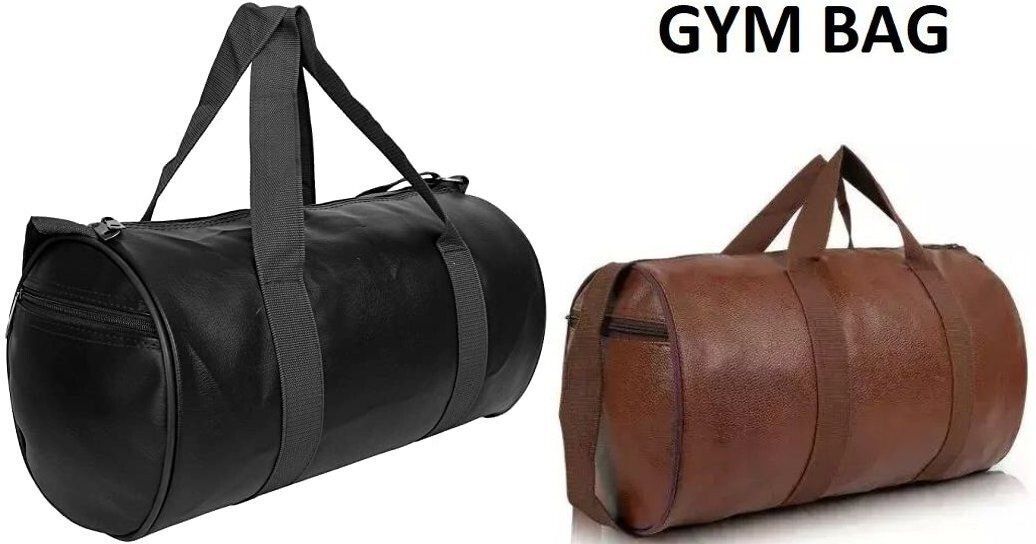 20 L Gym Duffel Bag - DB_Black Colour Gym Bag & Sports Bag for Men and Women. - Black, Brown-image-30