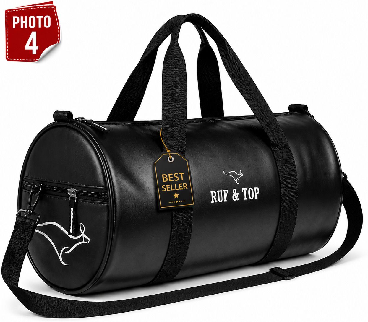 18 L Gym Duffel Bag - BEST SELLER RUF&TOP BEST SELLING BAG TRAVEL BAG BEST GYM BAG - Black-image-9