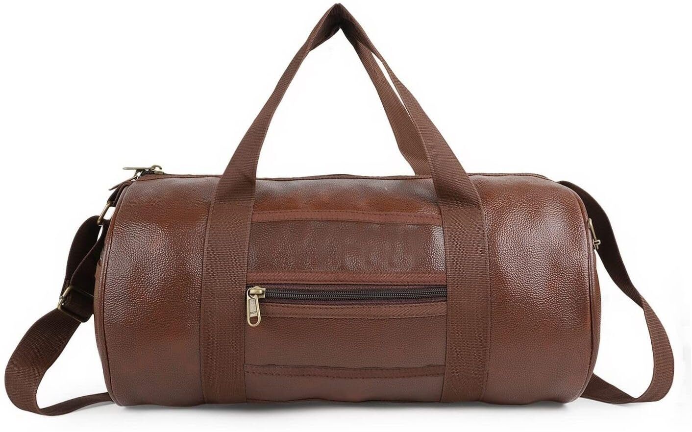 20 L Gym Duffel Bag - Premium Duffle bag /Shoulder & Gym Leather Bag For Gym Backpack (Messenger Bag) - Brown-image-37