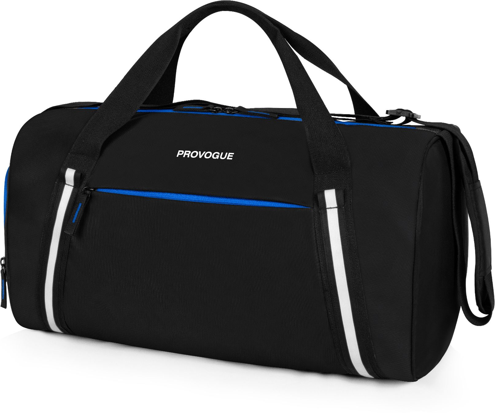 28 L Gym Duffel Bag - Travel Duffle Bag Muti Pocket Sports Unisex Shoulder Bag with Shoe Compartment - Blue-image-3